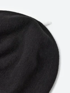 Discount - Wool Roll Up Beret in Black and White Women Hats | Hats