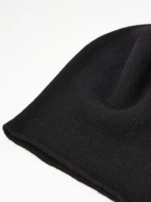 Discount - Wool Roll Up Beret in Black and White Women Hats | Hats