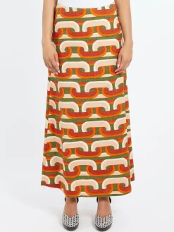 Discount - A-Long Skirt in Prometheus Pale Pink Women Skirts
