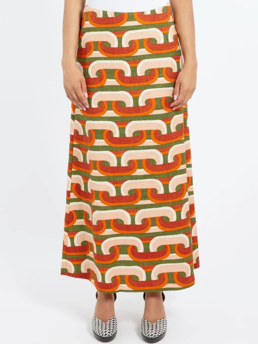 Discount - A-Long Skirt in Prometheus Pale Pink Women Skirts