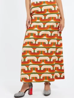 Discount - A-Long Skirt in Prometheus Pale Pink Women Skirts