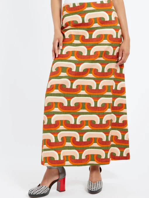 Discount - A-Long Skirt in Prometheus Pale Pink Women Skirts