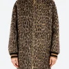 Discount - Brooklyn Coat in Cheetah Coating Light Beige Women Outerwear