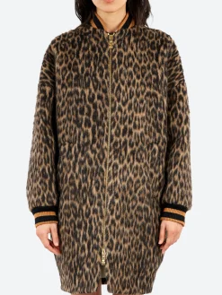 Discount - Brooklyn Coat in Cheetah Coating Light Beige Women Outerwear
