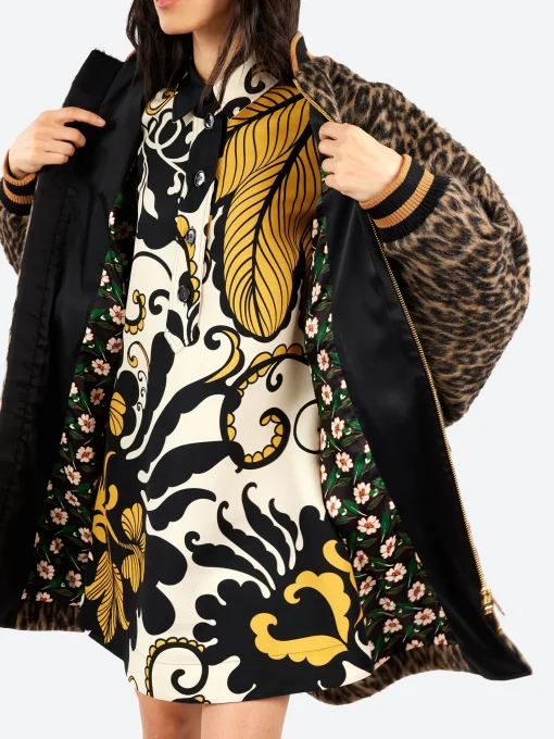 Discount - Brooklyn Coat in Cheetah Coating Light Beige Women Outerwear