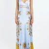 Sale - Eros Slip Dress in Olympus Placee Blue Women Dresses