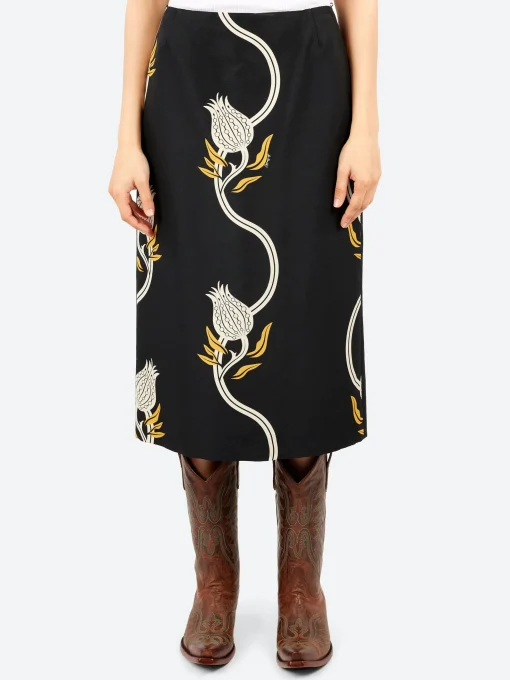 Online - Pencil Skirt in Melograno Black and White Women Skirts