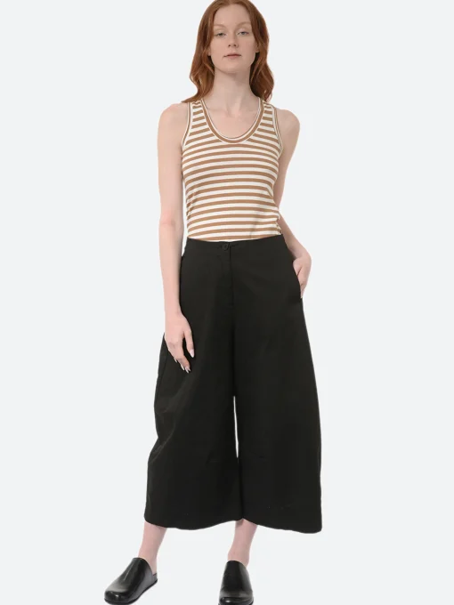 Outlet - Canotta Striped Tank Top in Caramel Women Tops & Blouses