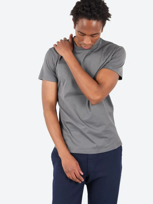 Discount - Men's Basica S/S Jap T-Shirt in Grey T-Shirts