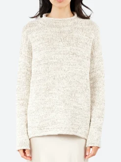 Hot - Marl Rollneck in Raw White Women Tops & Blouses | Knitwear