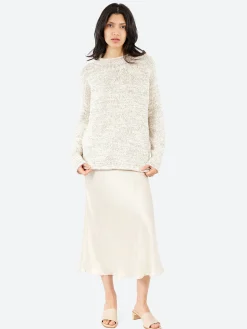 Hot - Marl Rollneck in Raw White Women Tops & Blouses | Knitwear