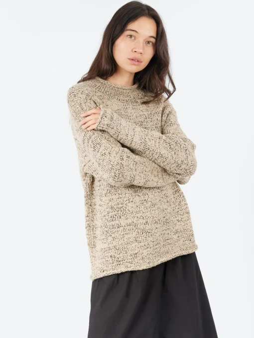 Discount - Marl Rollneck in Sisal Marl Women Tops & Blouses | Knitwear