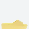 Sale - Sunny Platform Slide Sandal in Lemonade Women Overalls & Jumpsuits | Slides
