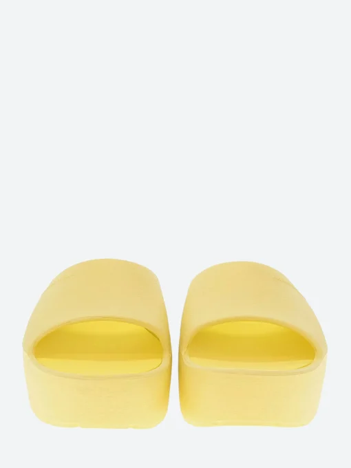Sale - Sunny Platform Slide Sandal in Lemonade Women Overalls & Jumpsuits | Slides