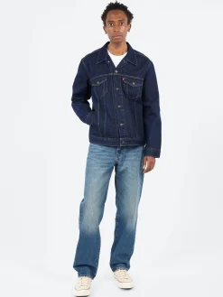 Sale - 568 Loose Straight Jeans in Aisle Seat (Dark Wash) Pants | Denim