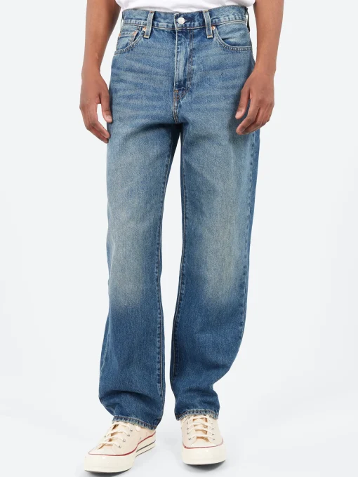 Sale - 568 Loose Straight Jeans in Aisle Seat (Dark Wash) Pants | Denim