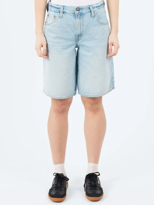 Hot - Baggy Dad Jorts in Pick Sides (Light Wash) Women Shorts | Denim