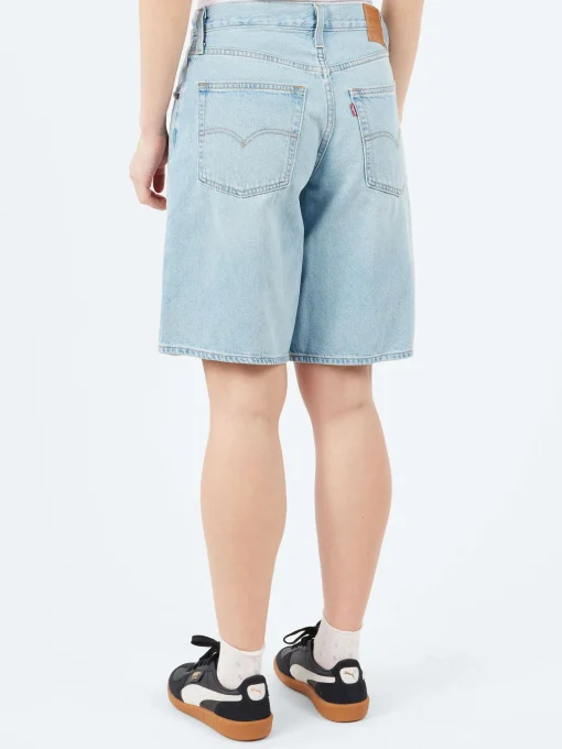 Hot - Baggy Dad Jorts in Pick Sides (Light Wash) Women Shorts | Denim