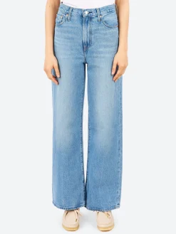 Best - Ribcage Wide Leg in Not The Same (Medium Wash) Women Pants | Denim