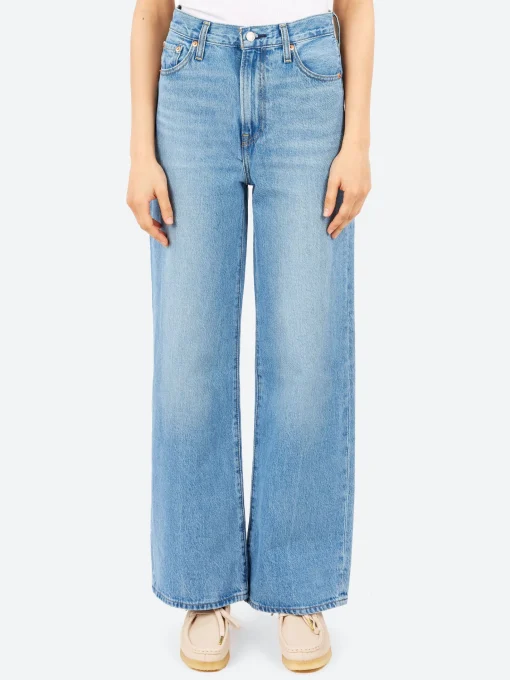 Best - Ribcage Wide Leg in Not The Same (Medium Wash) Women Pants | Denim