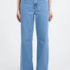 Discount - Ribcage Wide Leg in Splash Zone (Medium Wash) Women Pants | Overalls & Jumpsuits