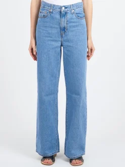 Discount - Ribcage Wide Leg in Splash Zone (Medium Wash) Women Pants | Overalls & Jumpsuits