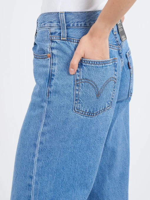 Discount - Ribcage Wide Leg in Splash Zone (Medium Wash) Women Pants | Overalls & Jumpsuits