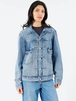 Best - Type II Trucker Jacket in Blue Sky Women Outerwear | Outerwear