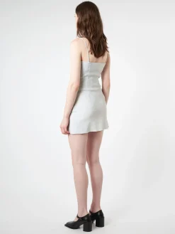 Clearance Linen Blend Strap Dress Women Dresses
