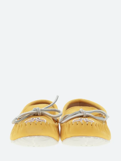 Clearance Manitobah Mukluk - Kayak Moccasin in Amber Yellow Women Shoes | Overalls & Jumpsuits