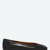 New - Allegra Ballet Flats in Nero Seta Women Shoes