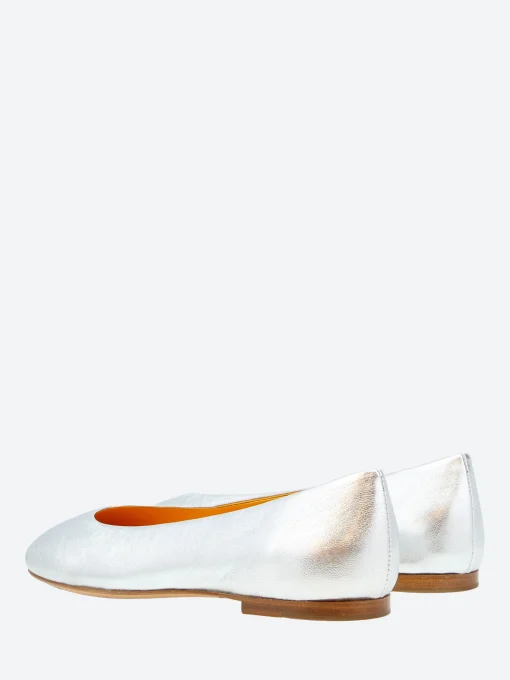Online - Allegra Ballet Flats in Silver Luce Women Shoes
