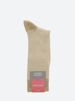 Discount Marcoliani - Birdseye Socks in Khaki Socks