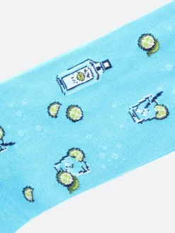Outlet Marcoliani - Gin Tonic Socks in Turquoise Socks