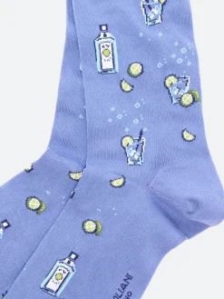 Hot Marcoliani - Gin Tonic Socks in Cruise Blue Socks