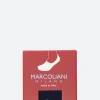 Fashion Marcoliani - Invisible Touch Polka Dot Socks in Navy with Cobalt Socks