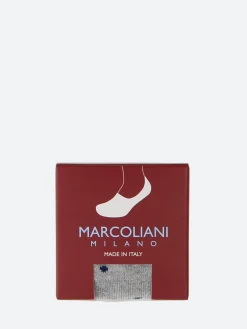 Online Marcoliani - Invisible Touch Polka Dot Socks in Silver Grey Socks