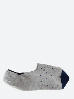 Online Marcoliani - Invisible Touch Polka Dot Socks in Silver Grey Socks