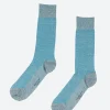 Discount Marcoliani - Piqué Sock in Turquoise Socks