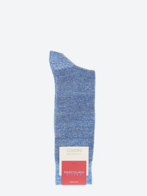 Discount Marcoliani - Piqué Sock in Amalfi Blue Socks