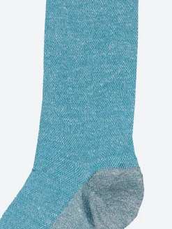 Discount Marcoliani - Piqué Sock in Turquoise Socks
