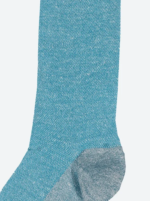 Discount Marcoliani - Piqué Sock in Turquoise Socks