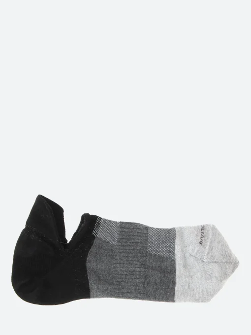 Outlet Marcoliani - Sneaker Color Blocking Socks in Black and Floral Socks