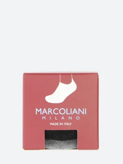 Outlet Marcoliani - Sneaker Color Blocking Socks in Black and Floral Socks