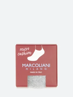 Online Marcoliani - Sneaker Microcushion in Silver Grey Socks