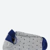 Sale Marcoliani - Sneaker Polka Dot Sock in Silver Grey Socks