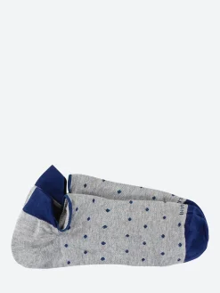 Sale Marcoliani - Sneaker Polka Dot Sock in Silver Grey Socks