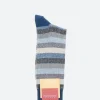 Sale Marcoliani - Tonal Stripe Sock in Blue Mix Socks