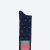 New - Anchor Pattern Crew Sock in Blue Socks