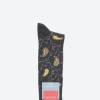 Hot - Fatehpur Paisley Crew Sock in Charcoal Socks